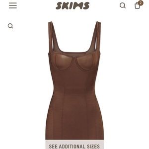 SKIMS GLISSENETTE CORSET DRESS
